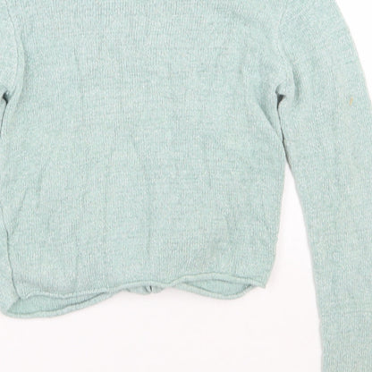 Next Girls Green   Pullover Jumper Size 8 Years