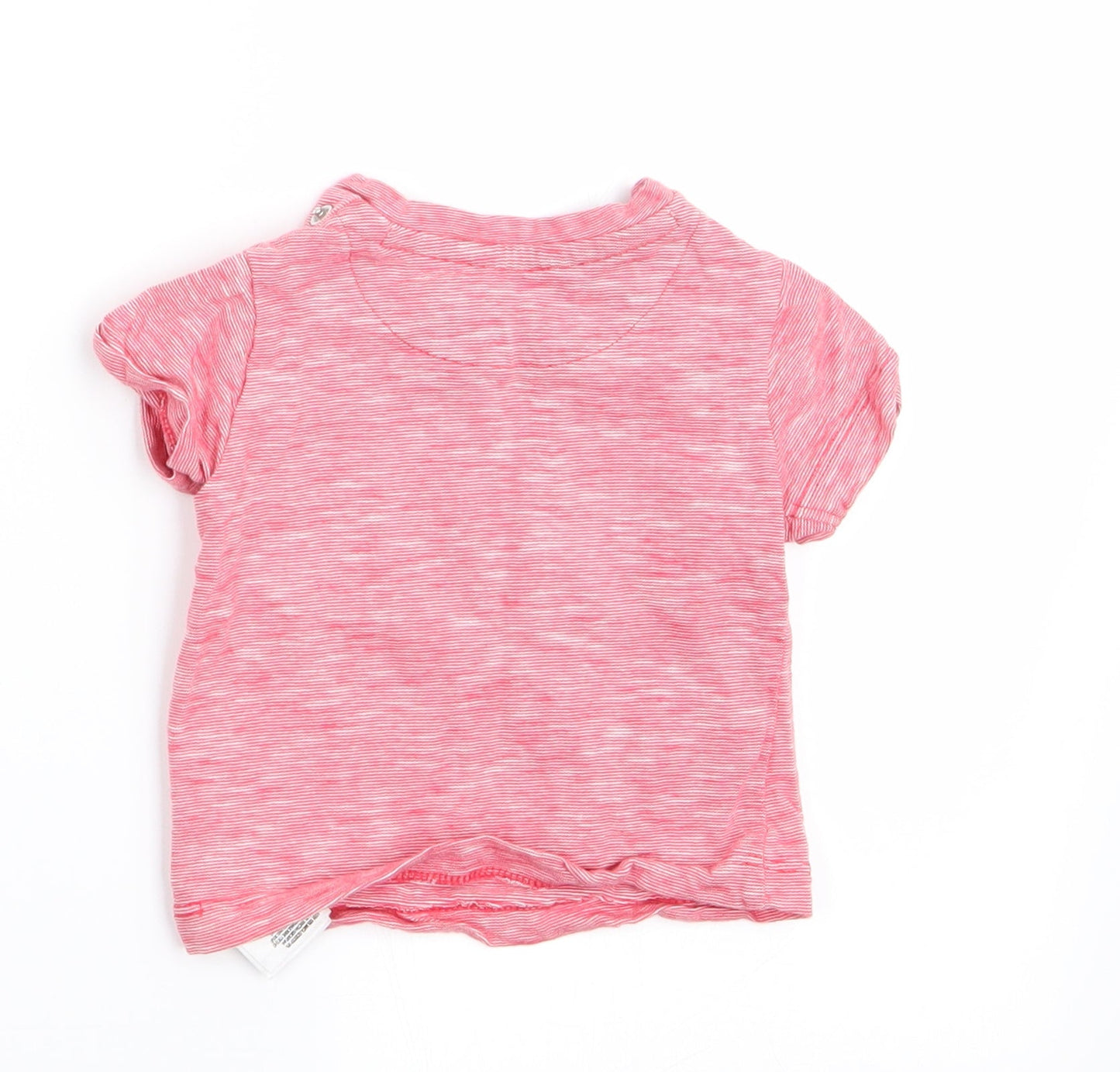 Mothercare Girls Red   Basic T-Shirt Size 0-3 Months  - Strawberry Logo