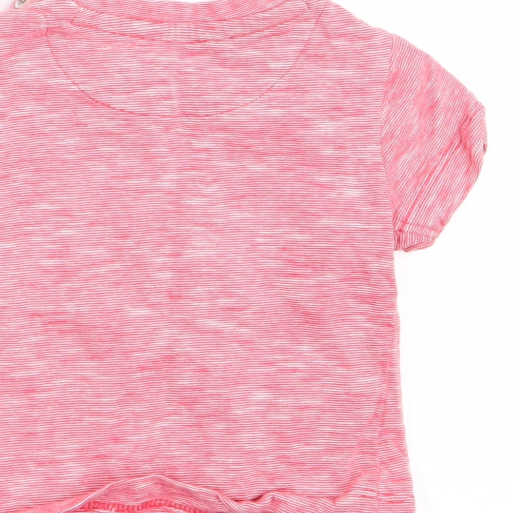 Mothercare Girls Red   Basic T-Shirt Size 0-3 Months  - Strawberry Logo