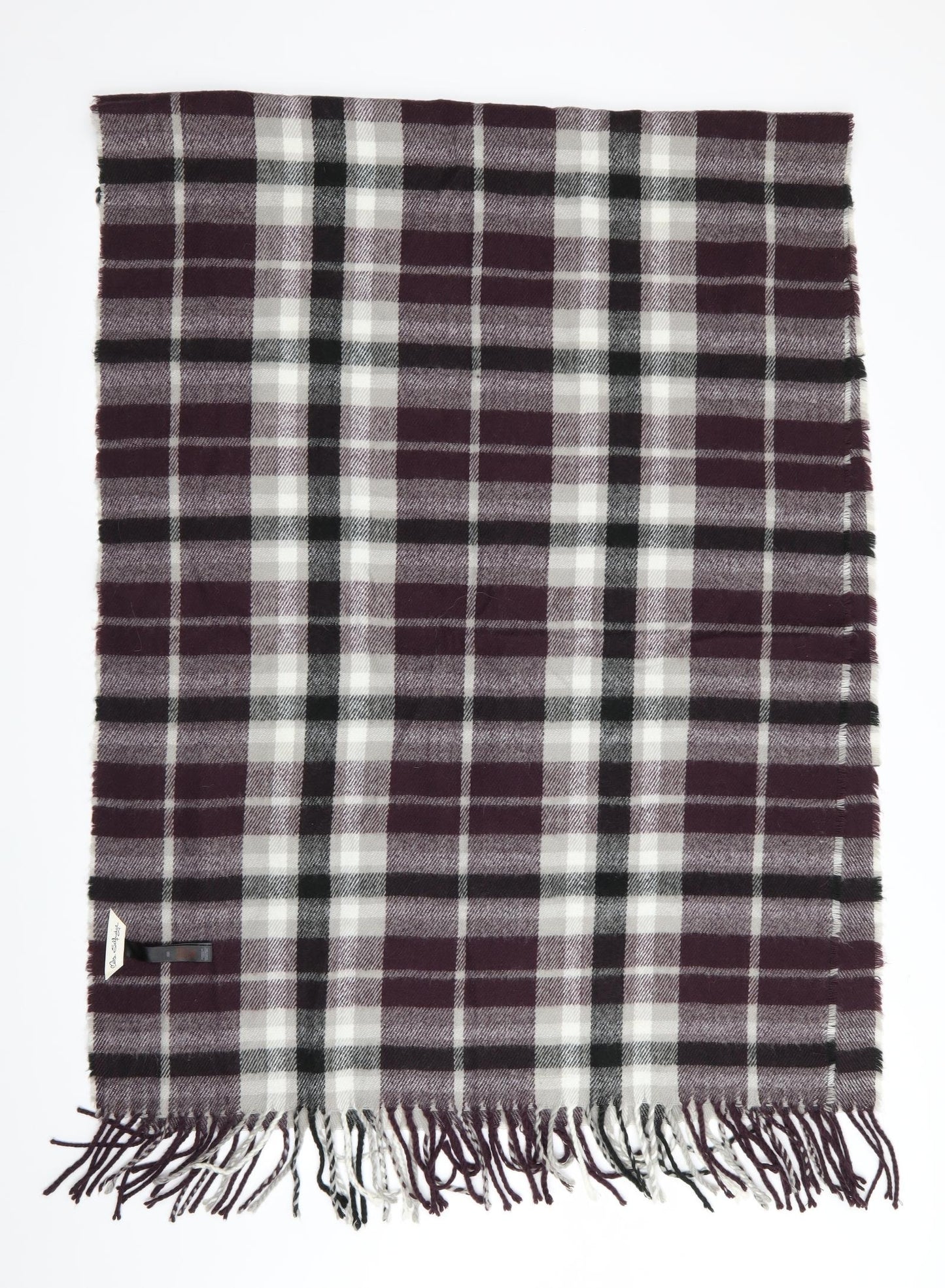Miss Selfridge Womens Purple Check   Shawl/Wrap