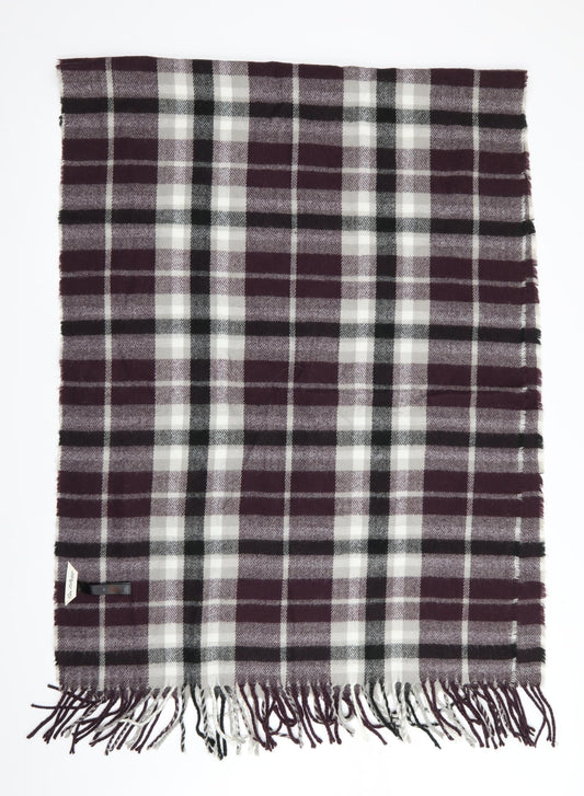 Miss Selfridge Womens Purple Check   Shawl/Wrap