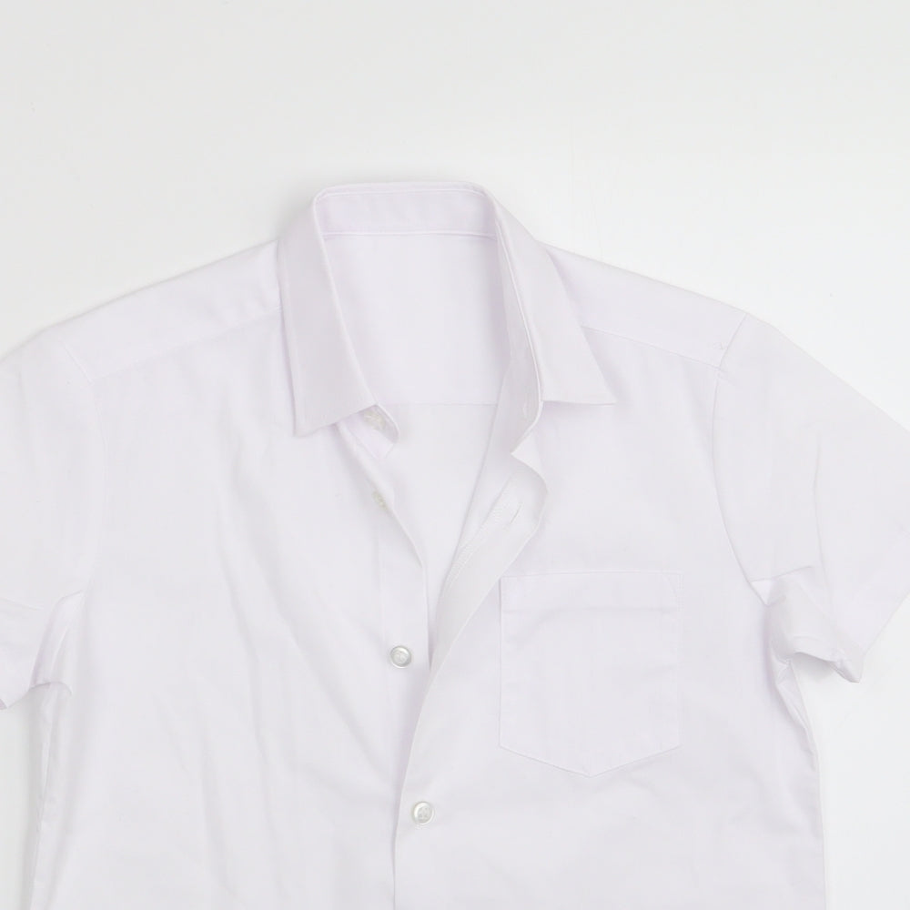 George Boys White   Basic Button-Up Size 7-8 Years