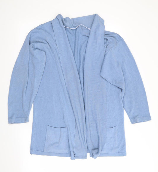 Preworn Womens Blue   Cardigan Jumper