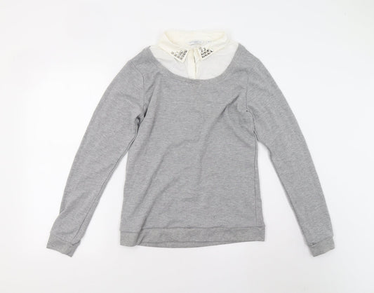 New Look Womens Grey   Pullover Jumper Size 14