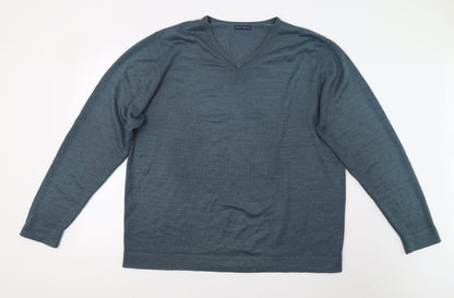 West Rock Mens Green  Knit Pullover Jumper Size XL