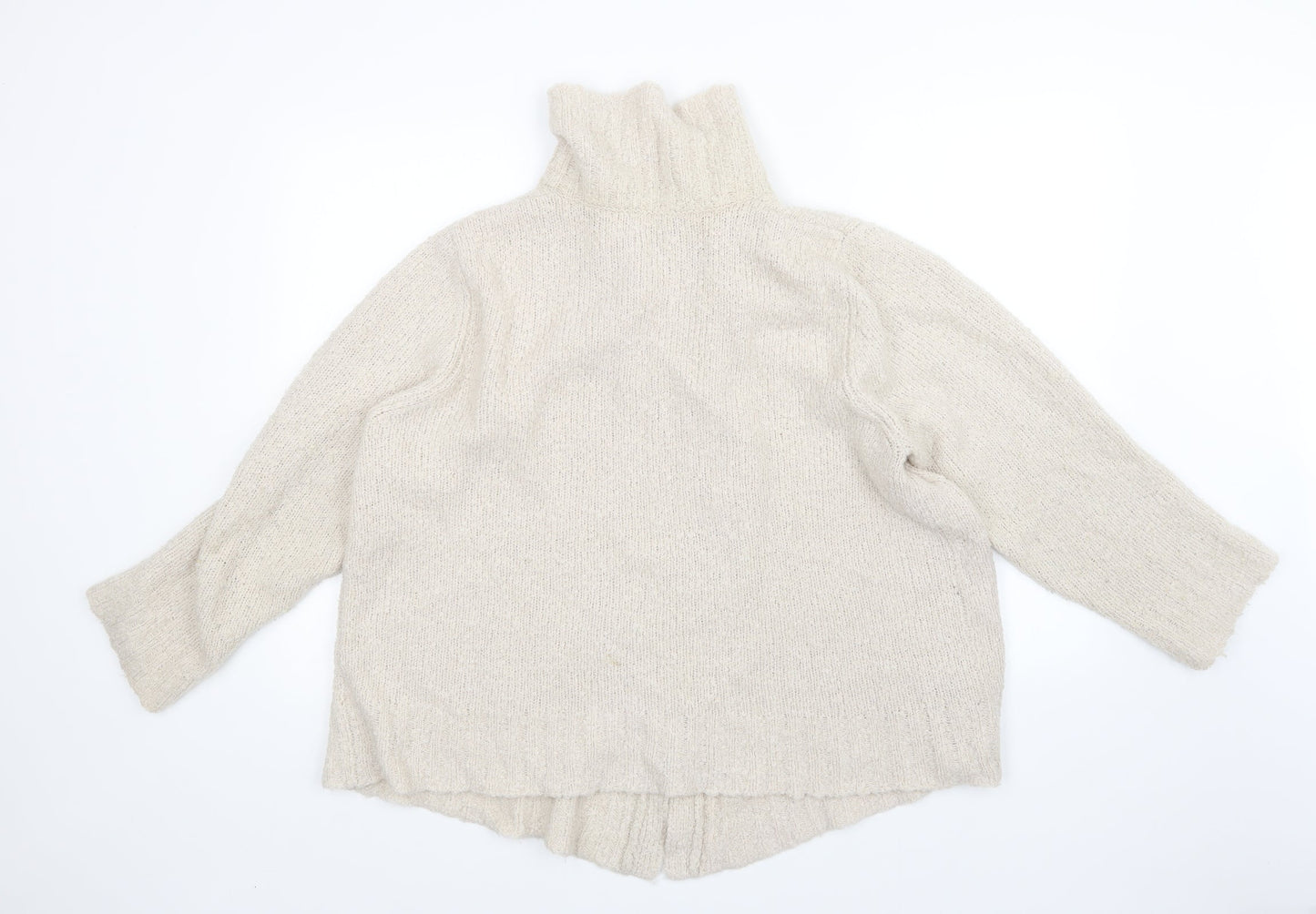 Pure dash Womens Beige   Cardigan Jumper Size 20