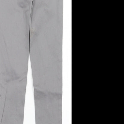 Brand and care label for denim Co girls’ grey skinny jeans, size 8-9, years