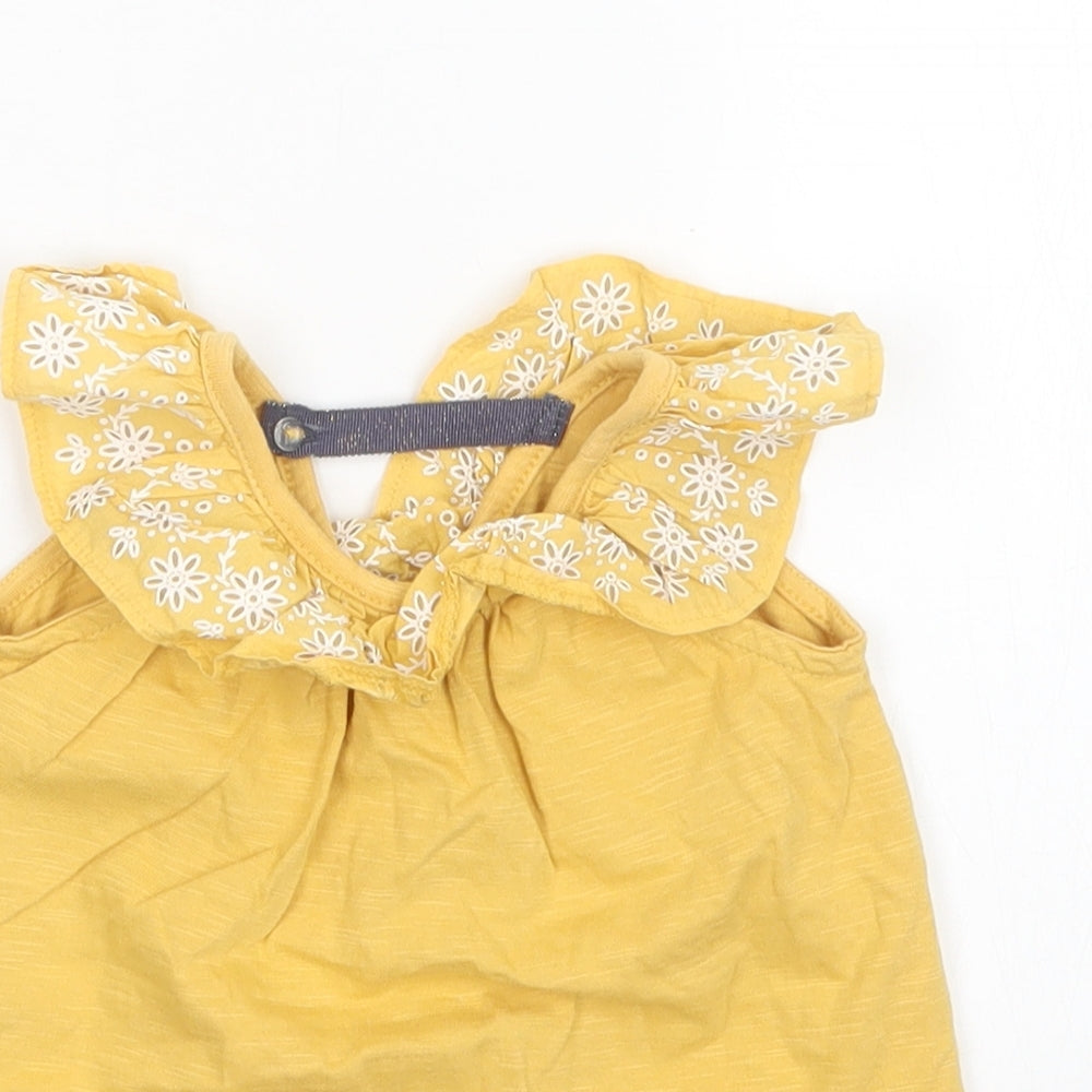 Savannah Girls Yellow   Basic Tank Size 3-6 Months
