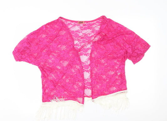 Capilo Womens Pink   Cardigan Jumper Size M