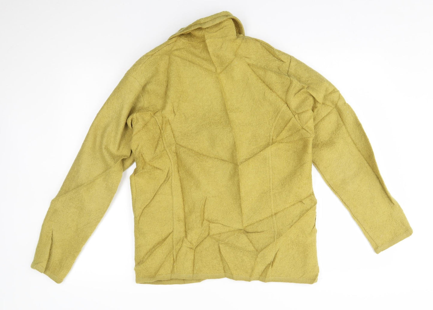 Lisa Womens Yellow   Full Zip Sweatshirt Size M