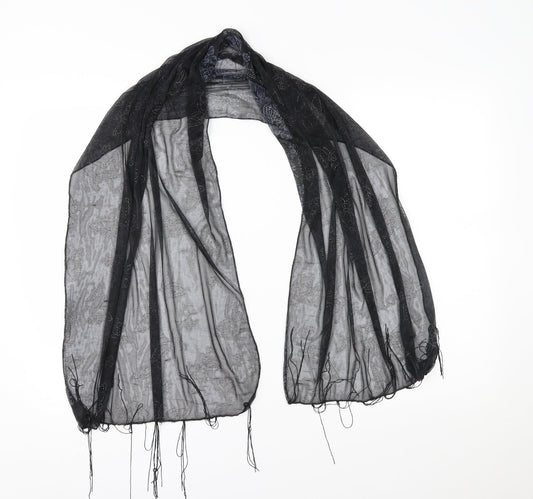Preworn Womens Black    Scarf