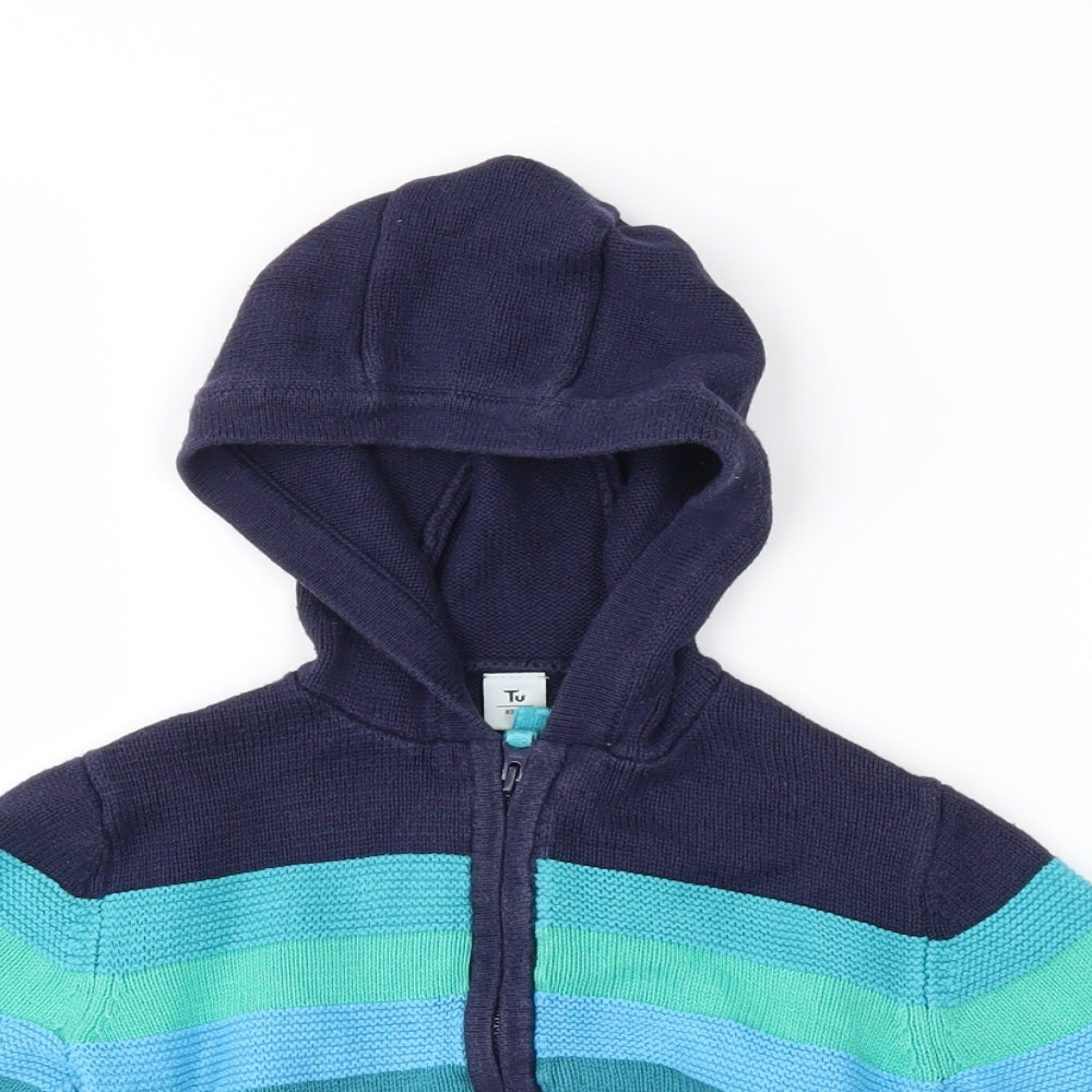TU Baby Blue Striped  Jacket  Size 12-18 Months