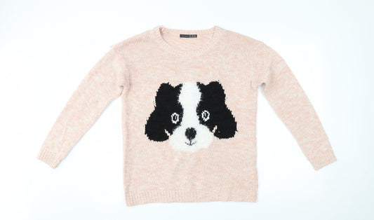 Atmosphere Womens Pink   Pullover Jumper Size 10  - puppy