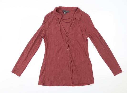 Primark Womens Red   Cardigan Jumper Size L