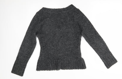 New Look Womens Grey   Pullover Jumper Size 12