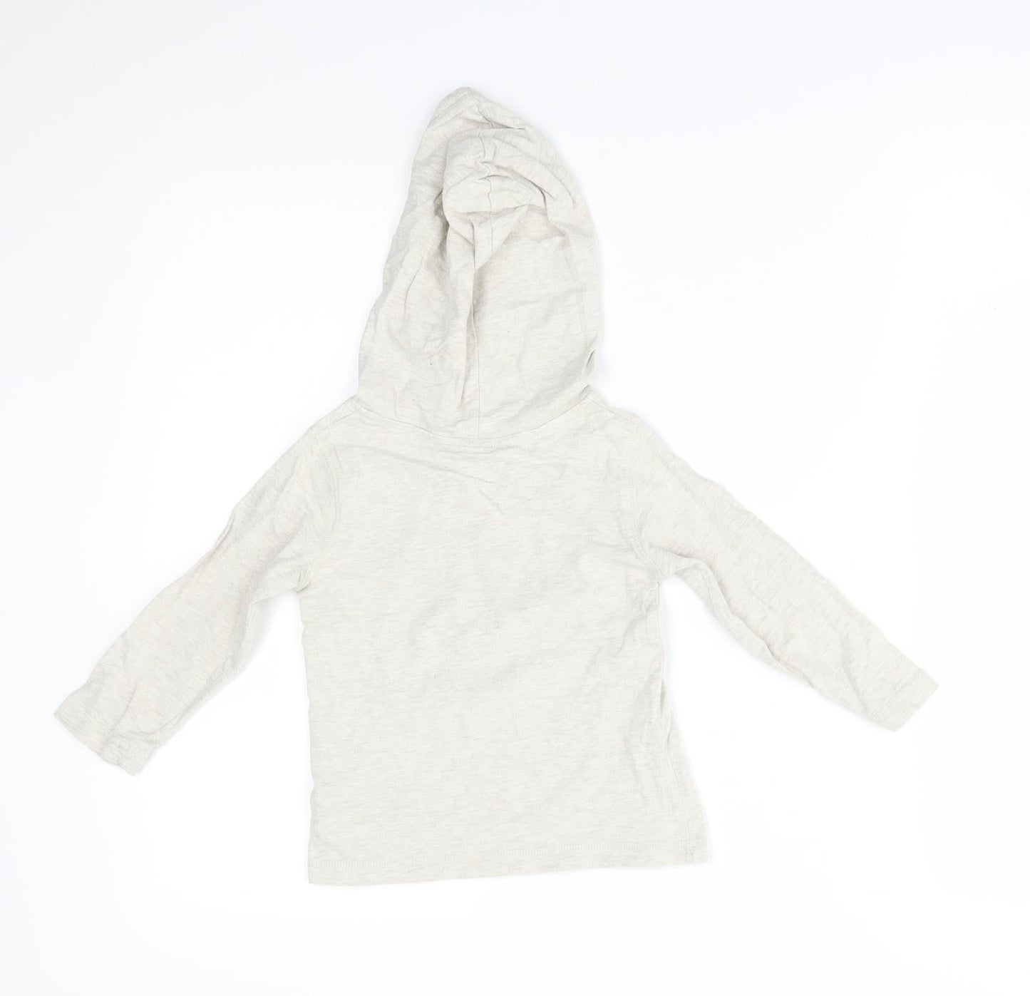 Gap Boys Grey   Pullover Hoodie Size 2 Years  - pug with reindeer antlers
