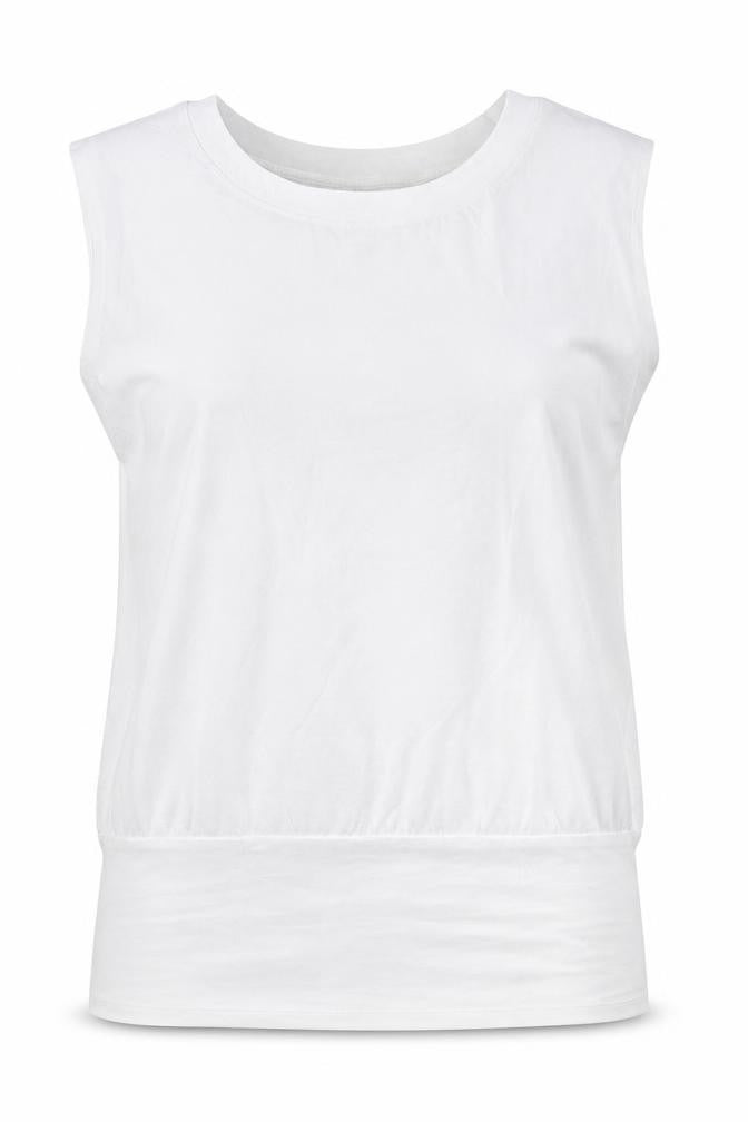 B&C Womens White   Basic Tank Size M