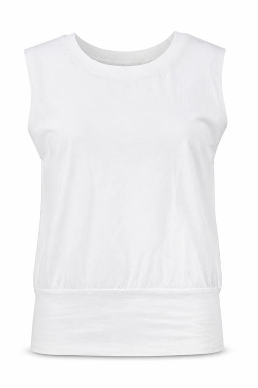 B&C Womens White   Basic Tank Size M