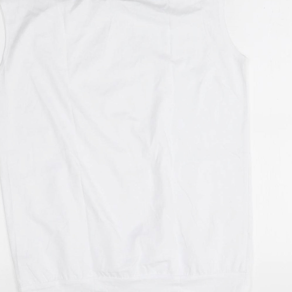B&C Womens White   Basic Tank Size M