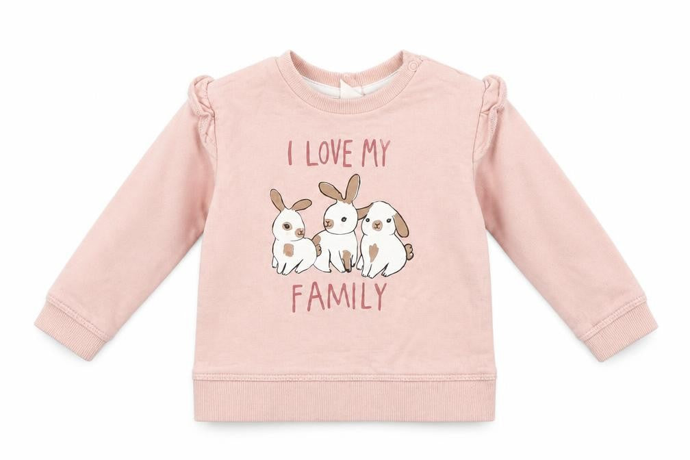 H&M Baby Pink   Pullover Jumper Size 6-9 Months  - Bunny