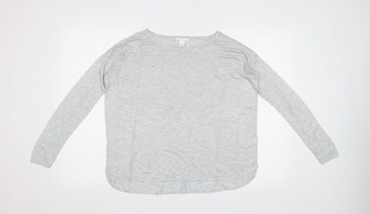 H&M Womens Grey   Pullover Jumper Size S