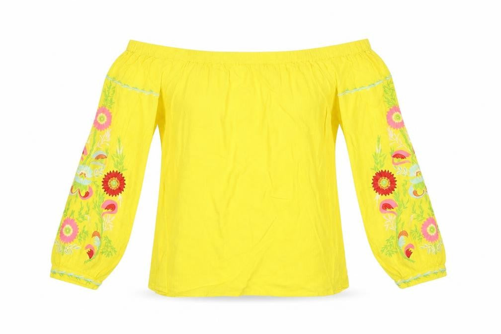 F&F Womens Yellow   Basic Blouse Size 10