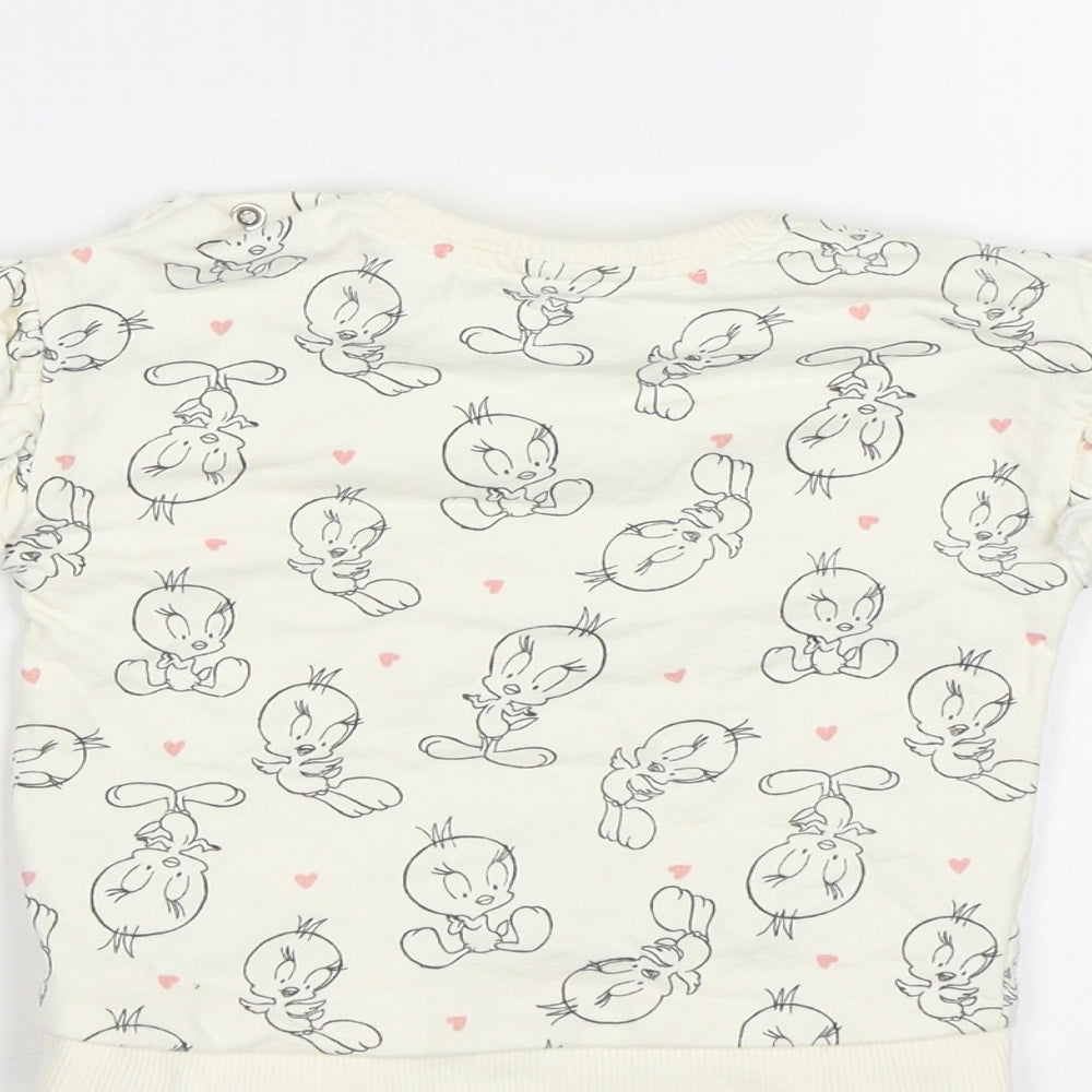 George Baby White   Basic Blouse Size 3-6 Months  - Tweety
