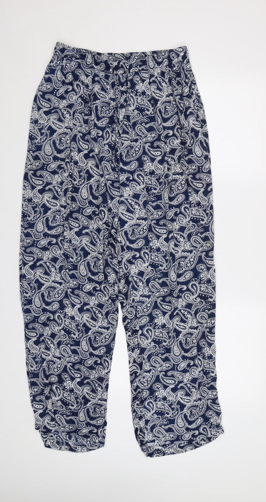 Alexandra Womens Blue Paisley  Trousers  Size 12 L29 in