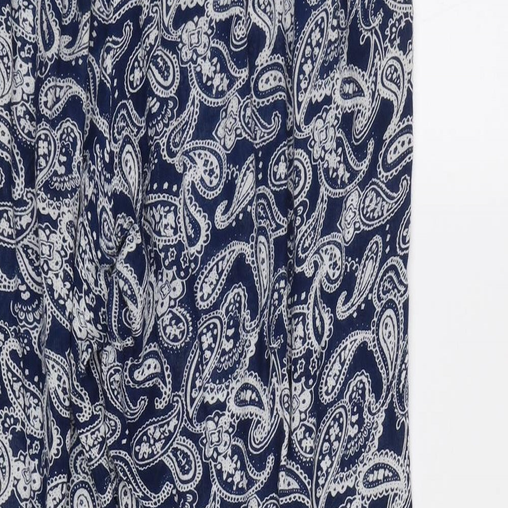 Alexandra Womens Blue Paisley  Trousers  Size 12 L29 in