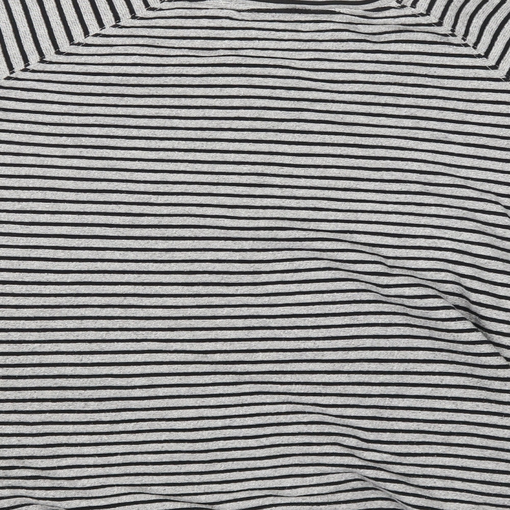 New Look Womens Grey Striped  Pullover Jumper Size 18