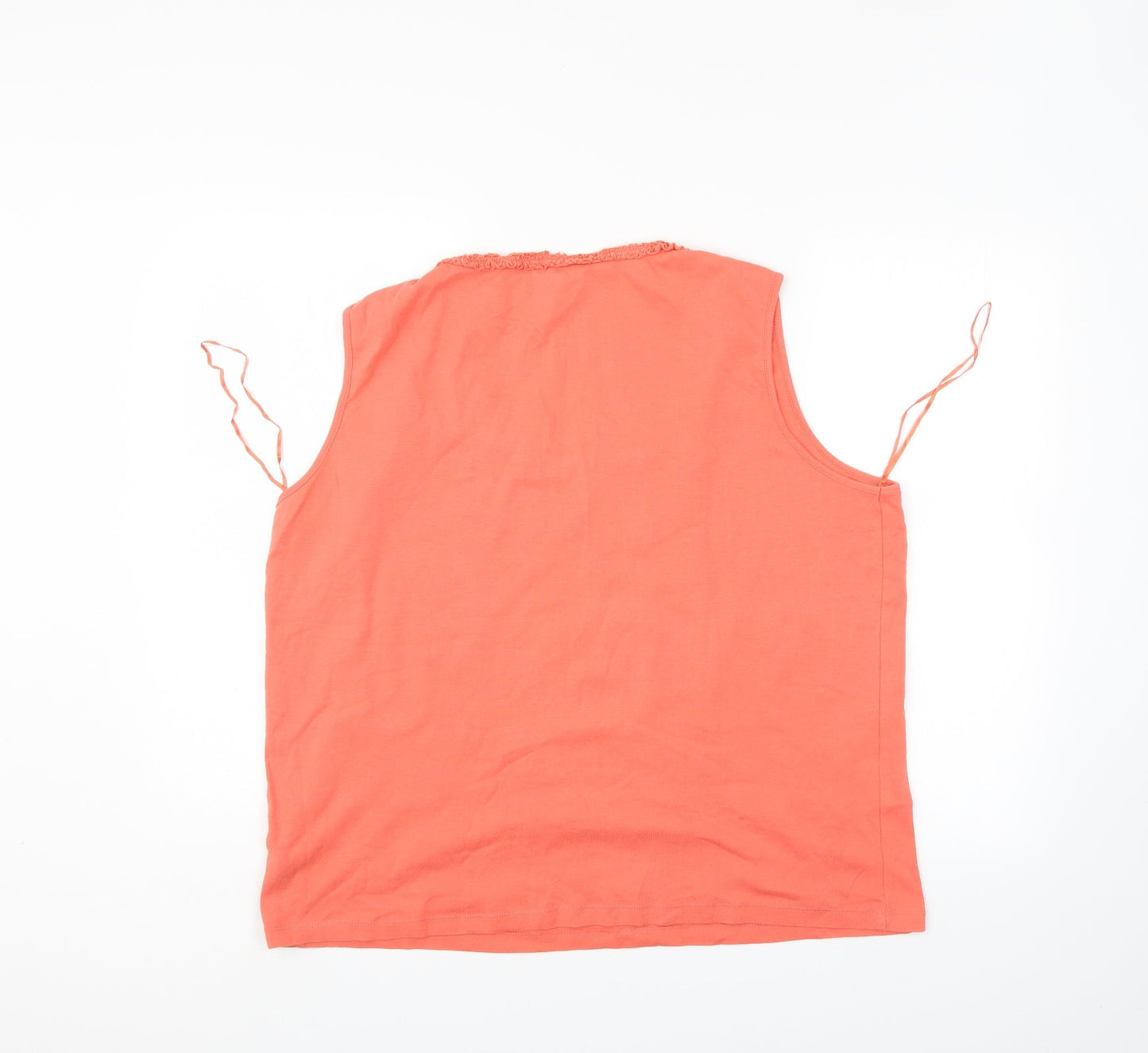 Casual Collection Womens Orange   Basic Blouse Size 22