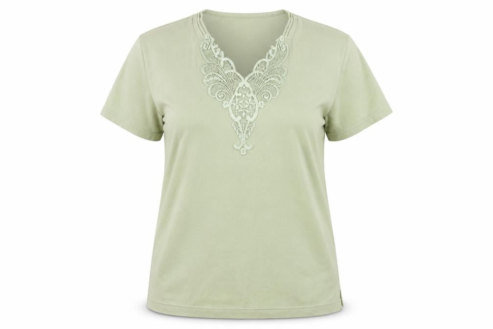 Avant Garde Womens Green   Basic Blouse Size M