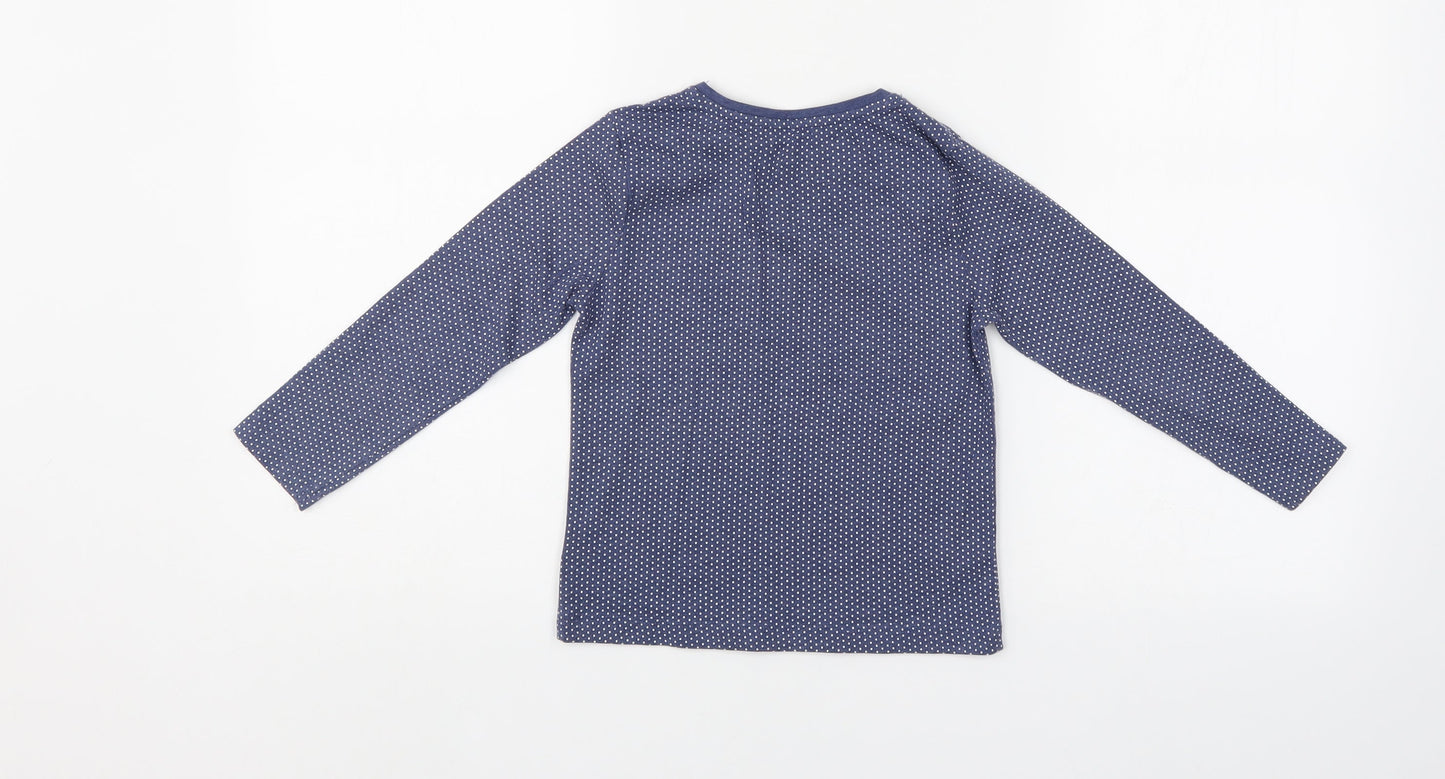 Very Girls Blue Polka Dot  Pullover Jumper Size 4-5 Years