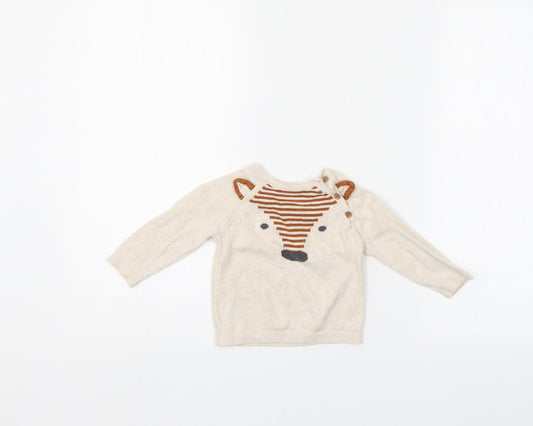 TU Baby Ivory   Pullover Jumper Size 3-6 Months