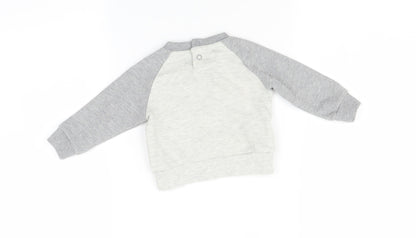 Back view of Disney Baby Grey jumper, size 0-3, Months - Tigger