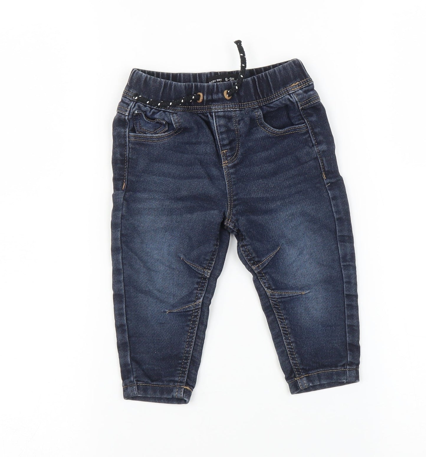 Denim Co Baby Blue   Jogger Trousers Size 6-9 Months