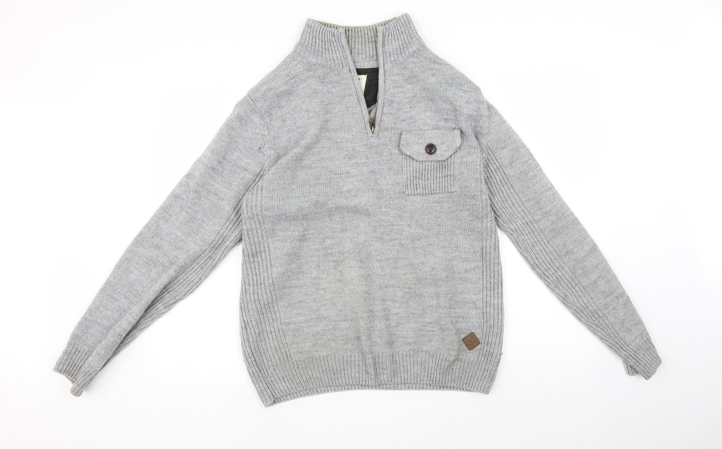 Trait Mens Grey    Sweatshirt Size M