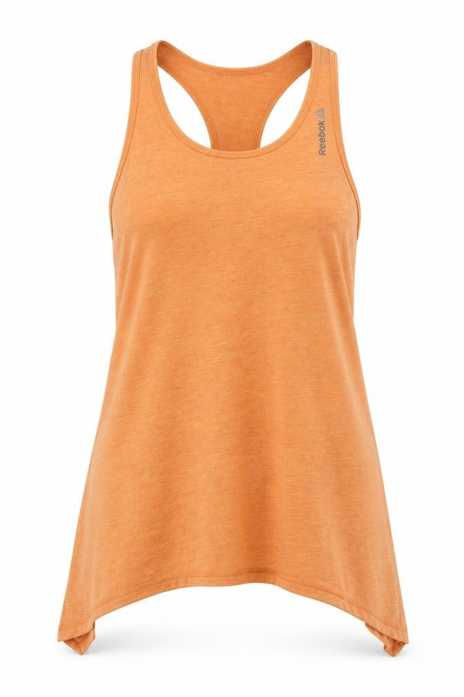 Reebok Womens Orange   Basic Tank Size S  - Open Back