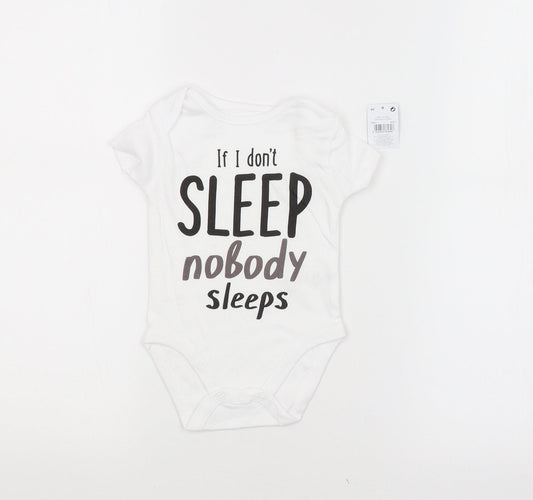 PEP&CO. Baby White   Babygrow One-Piece Size 3-6 Months