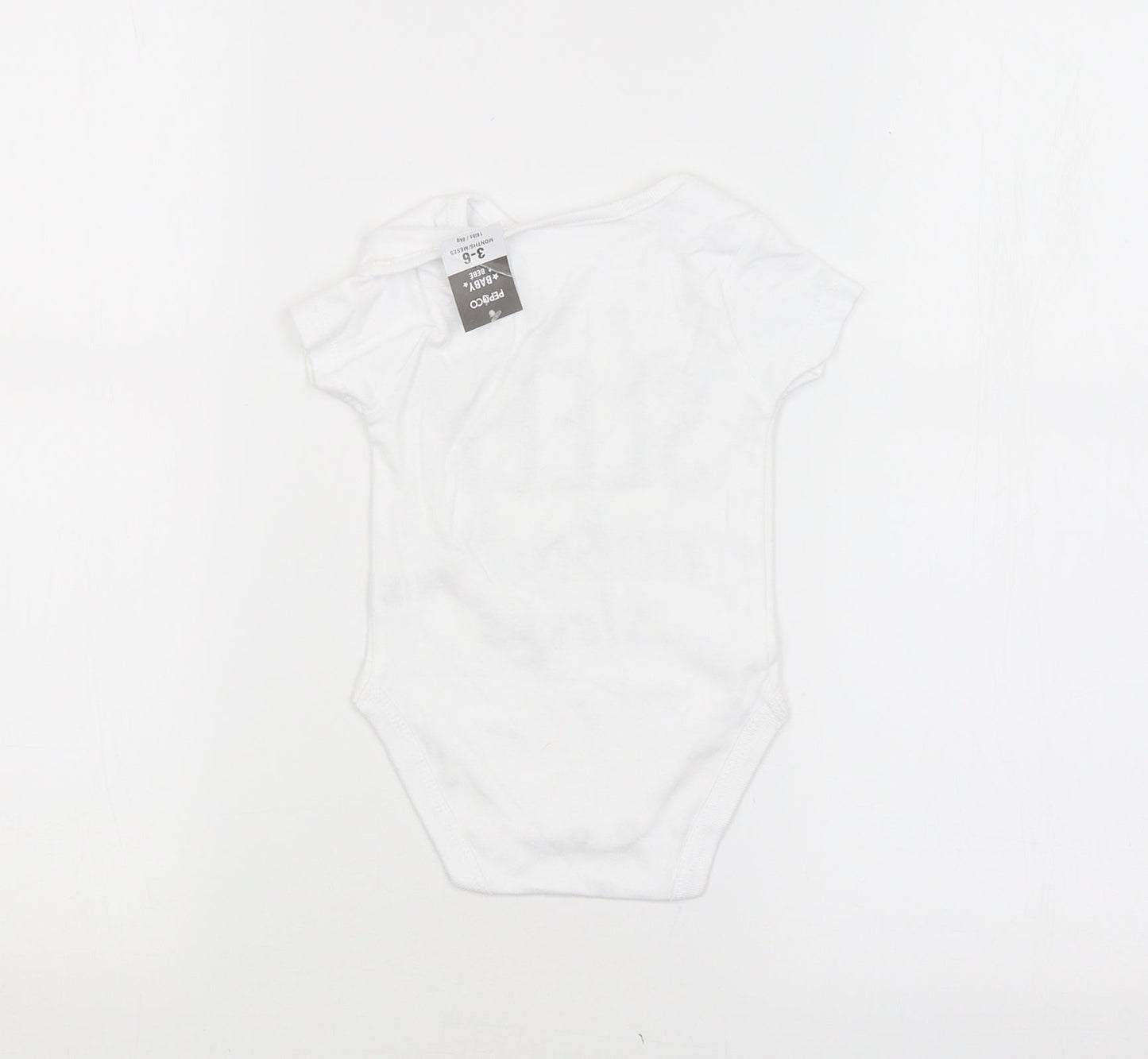PEP&CO. Baby White   Babygrow One-Piece Size 3-6 Months