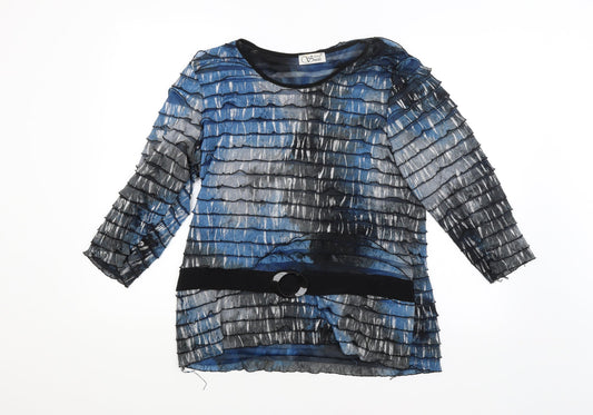 ANNE SMITH Womens Multicoloured   Basic Blouse Size 18