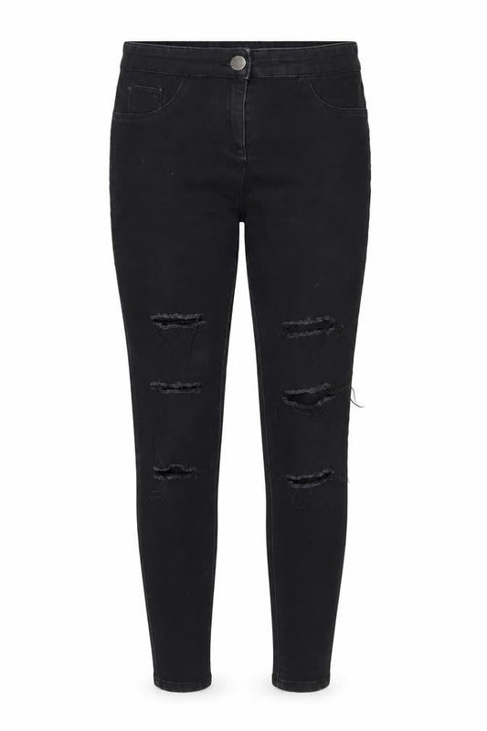 Matalan Womens Black  Denim Skinny Jeans Size 8 L27 in