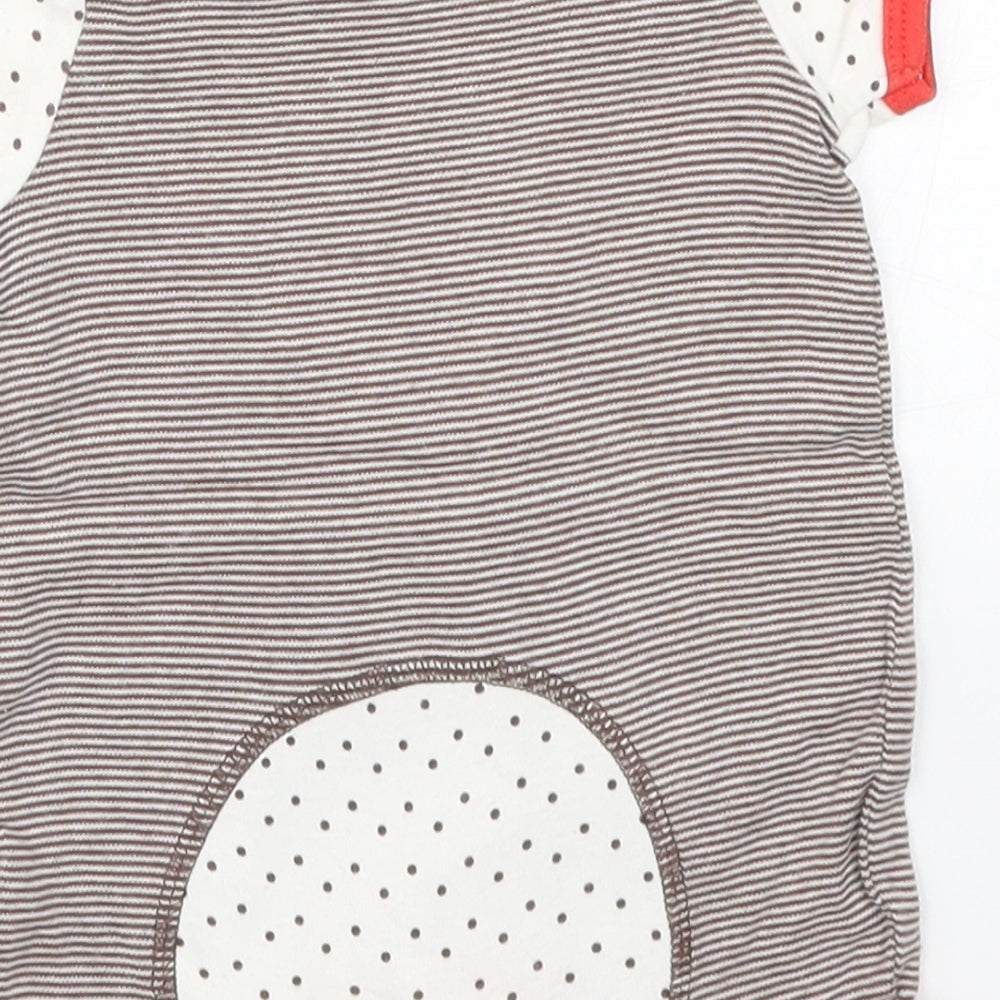 Mothercare Baby Brown Striped  Babygrow One-Piece Size Newborn  - Hello Little Duck