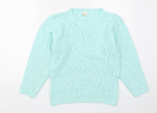 GI Womens Blue  Knit Pullover Jumper Size 12