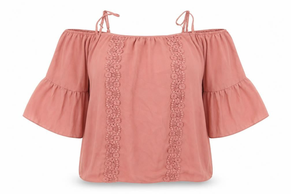 George Womens Pink   Basic Blouse Size 12