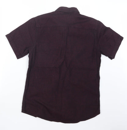 Topman Mens Purple    Button-Up Size S
