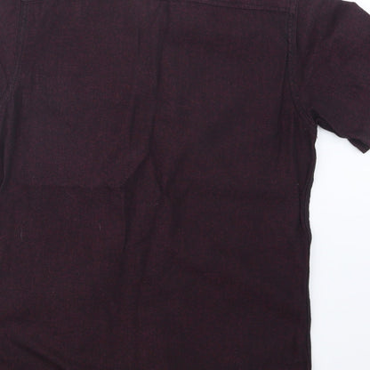 Topman Mens Purple    Button-Up Size S