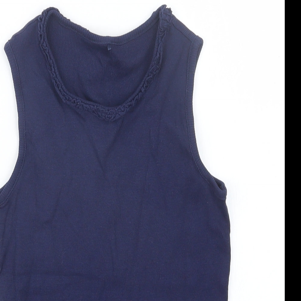 George Girls Blue   Basic Tank Size 10-11 Years