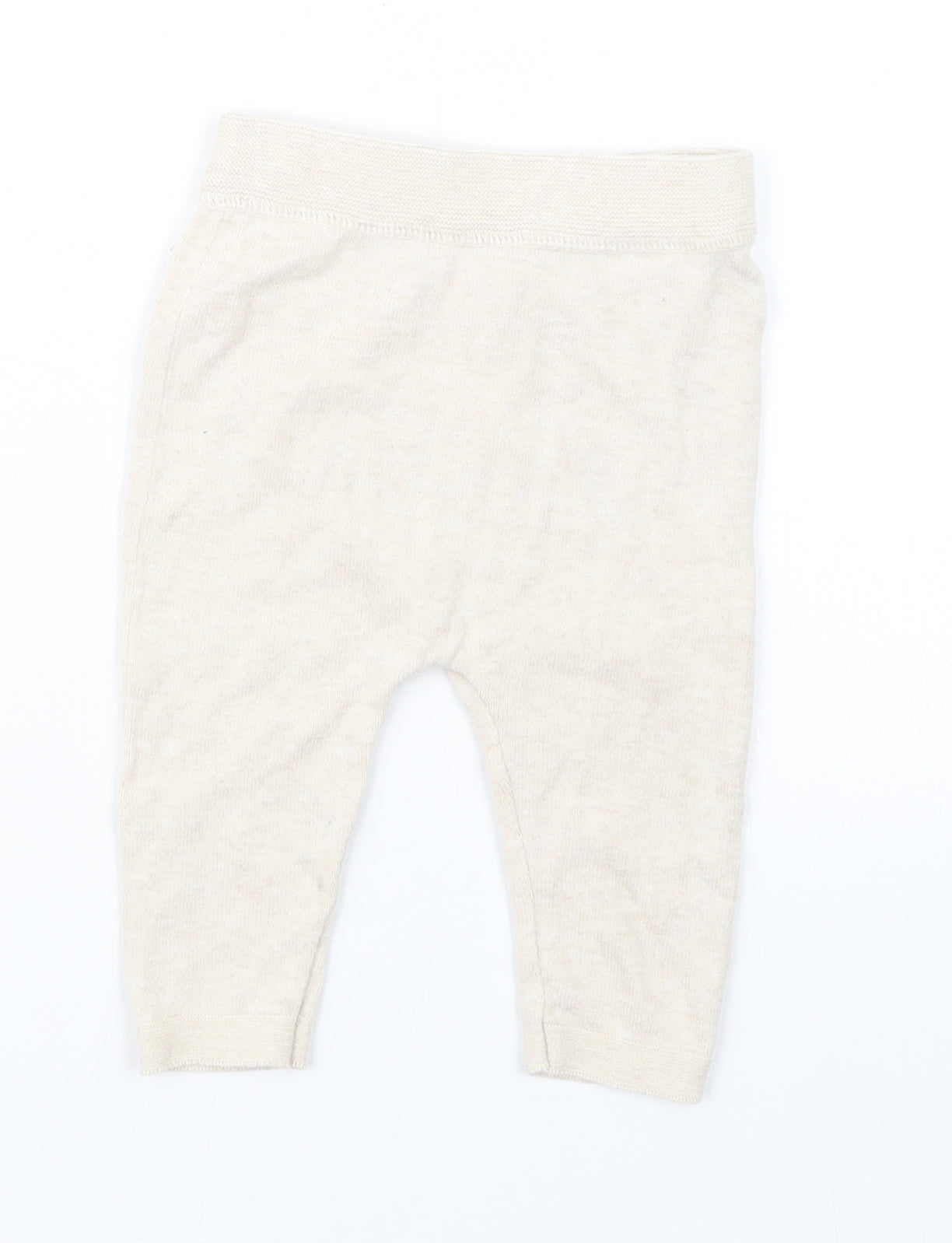 TU Baby Beige  Knit Capri Trousers Size 3-6 Months