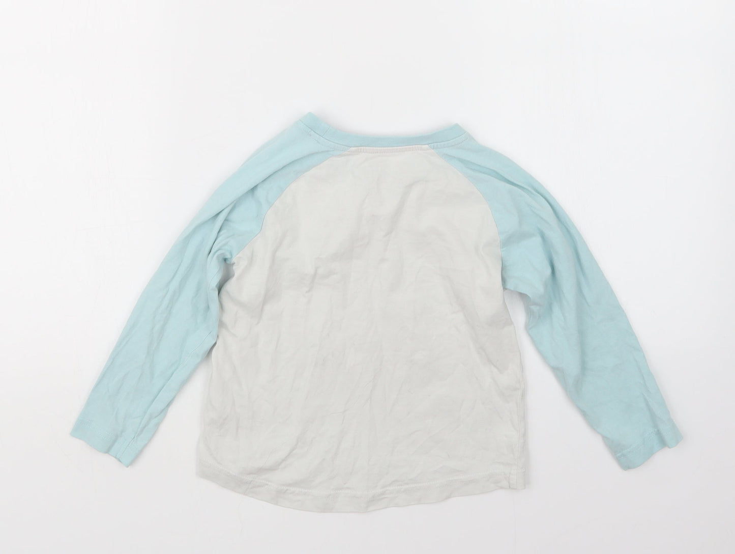 Matalan Girls Blue Geometric  Top Pyjama Top Size 5 Years